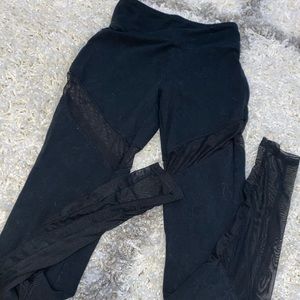 Black Some Sheer Leggings!!